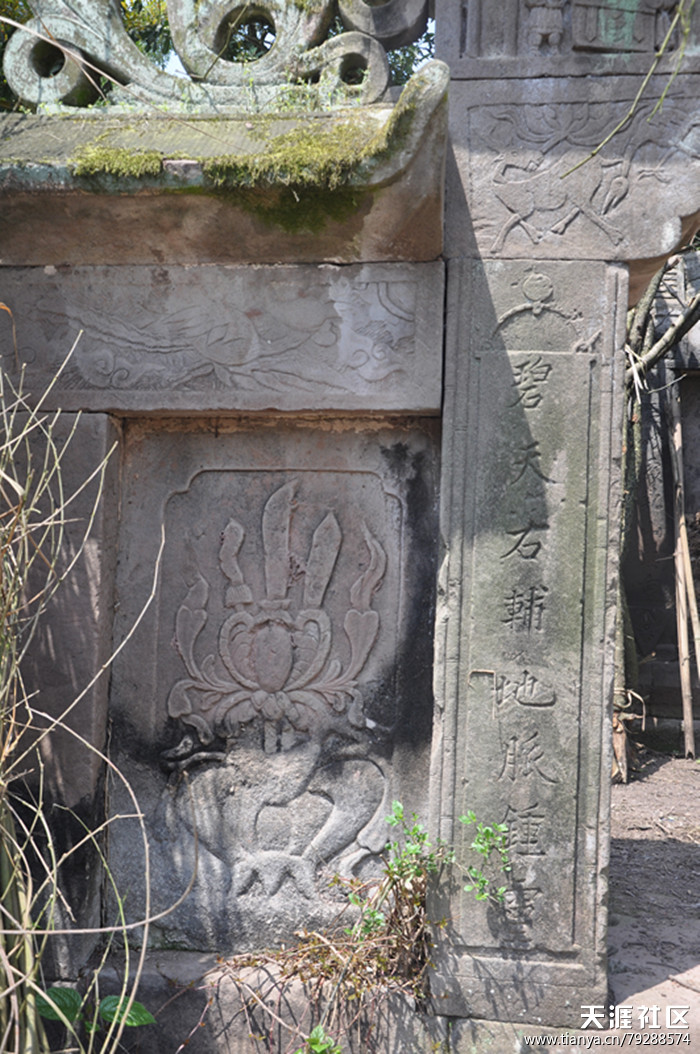蓬安县济渡乡发现清光绪年间古石墓：双龙戏珠雕刻精美气势恢弘